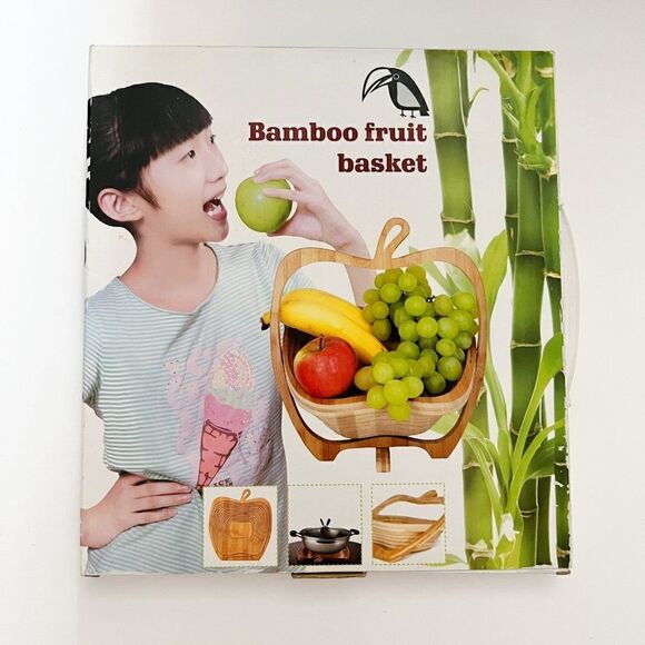 Fruit Gift Basket, Foldable Fruit and Veggie Basket Collapsible Fruit Bowl - Picture 2 of 3